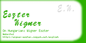 eszter wigner business card